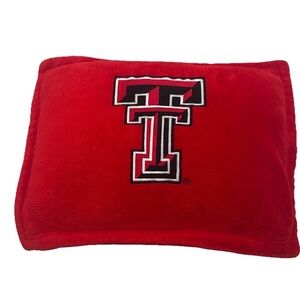 D Collegiate Delight Red Pillow Texas Tech Double Tree Decorative Pillow